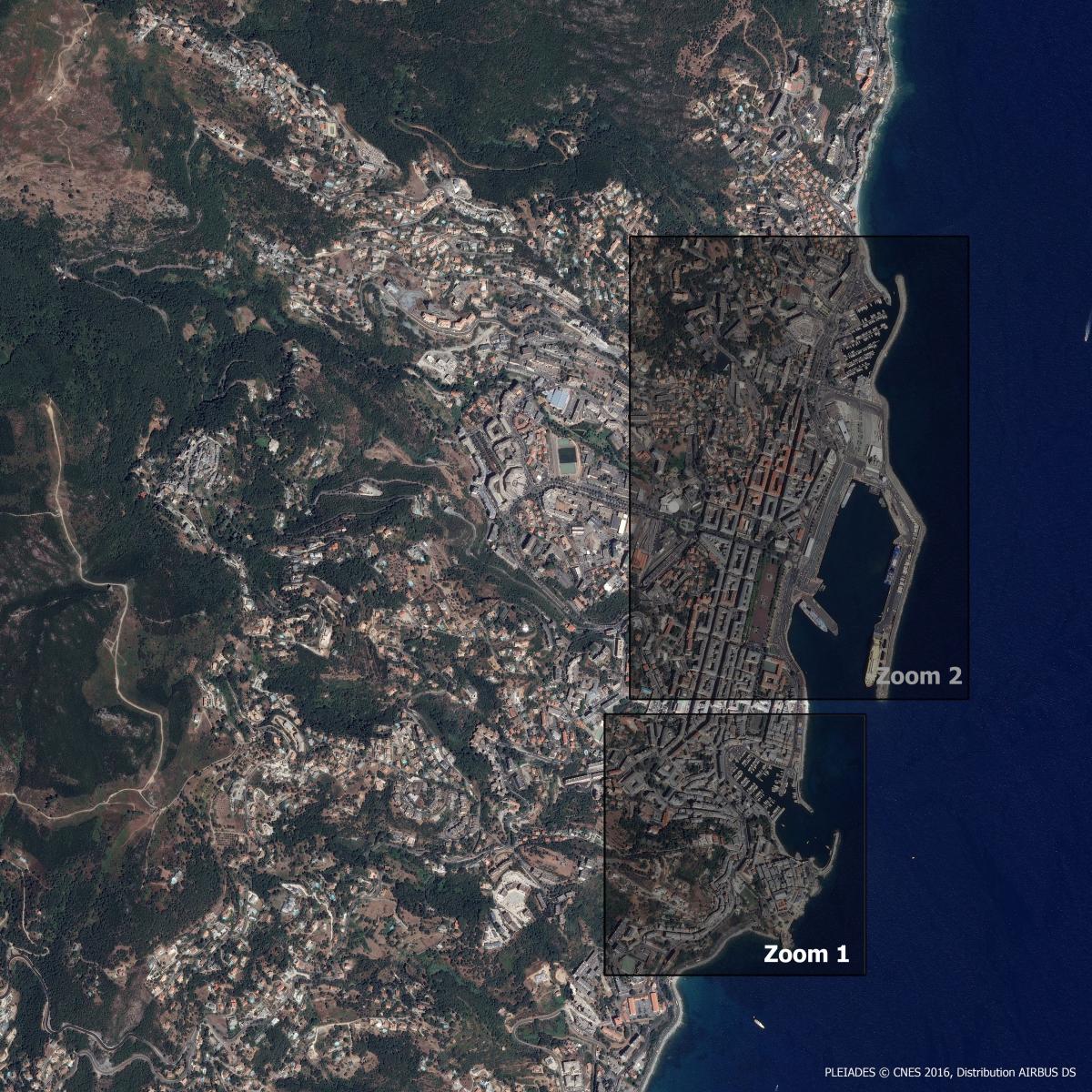 Image satellite de Bastia Image satellite de Bastia