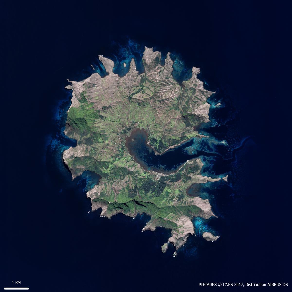 Image satellite de la Polynésie française Image satellite de la Polynésie française