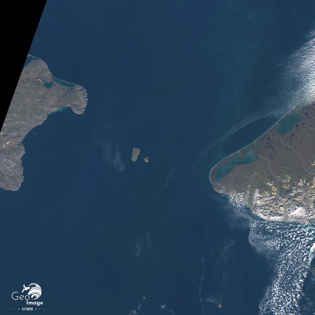 image satellite du détroit de Béring image satellite du détroit de Béring