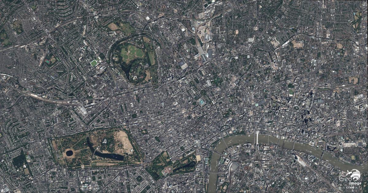 image satellite de Londres image satellite de Londres