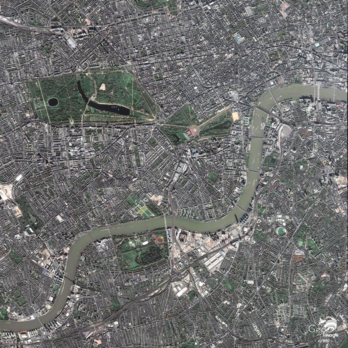 image satellite de Londres image satellite de Londres