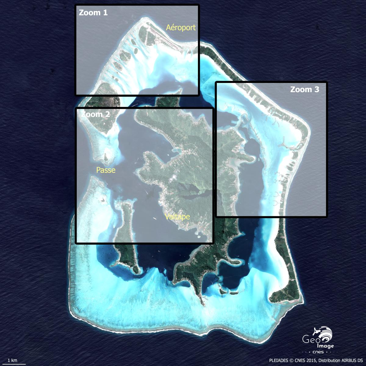 Image satellite Bora Bora Image satellite Bora Bora
