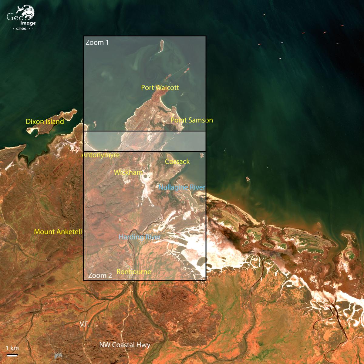 Image satellite de Cap Lambert