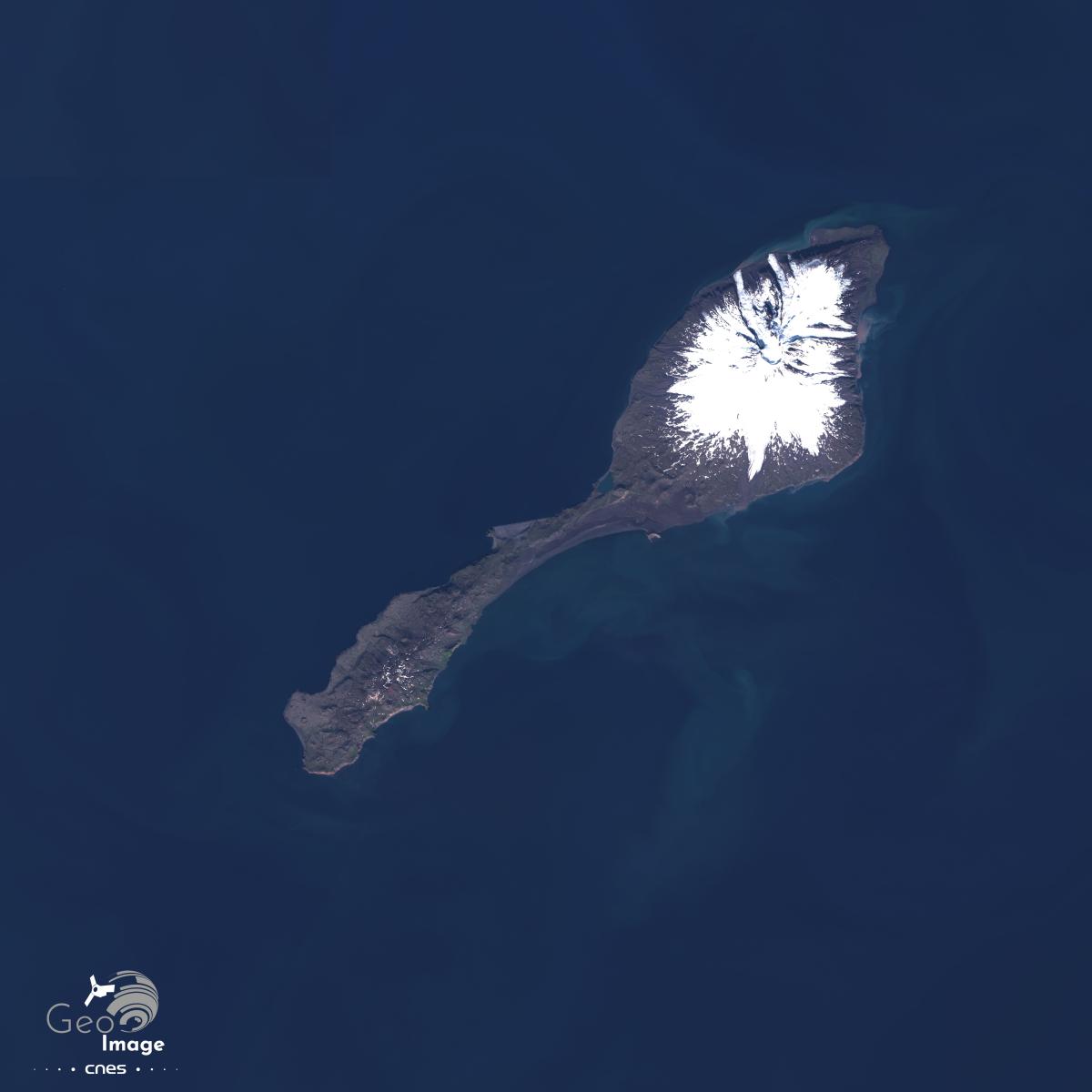 Image satellite des mers de Norvège et du Groenland