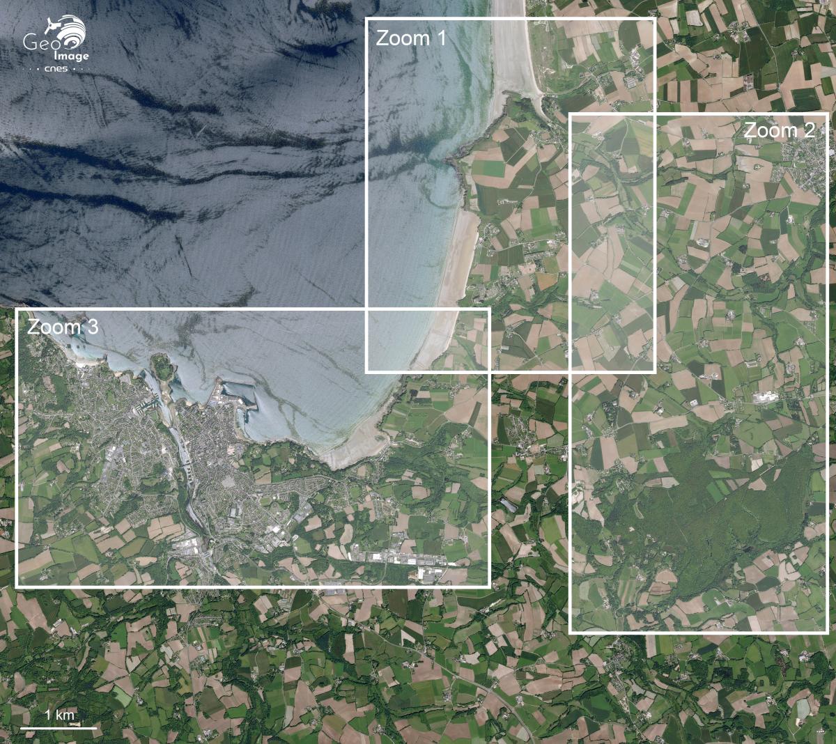 Image satellite de Douarnenez Image satellite de Douarnenez