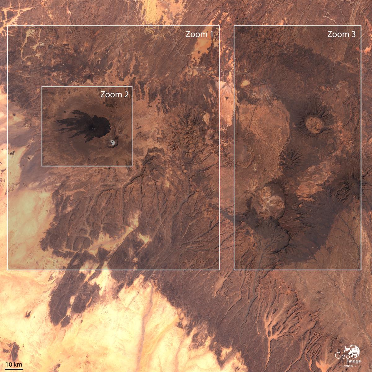 Image satellite du Tibesti Image satellite du Tibesti