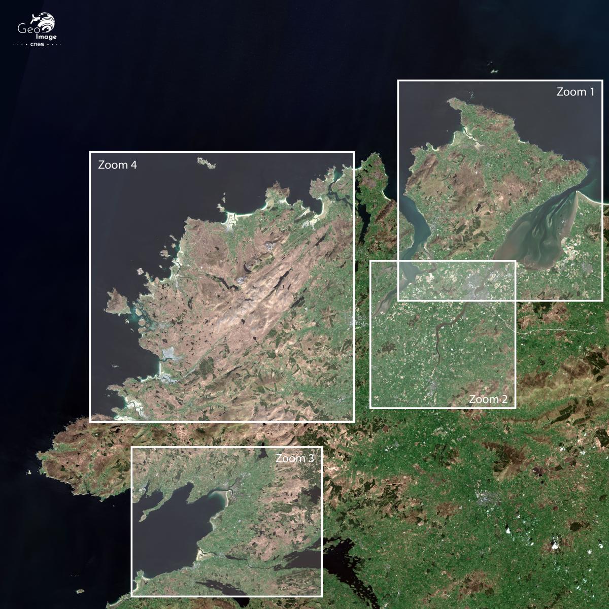 Image satellite de la ville Londonderry Image satellite de la ville Londonderry