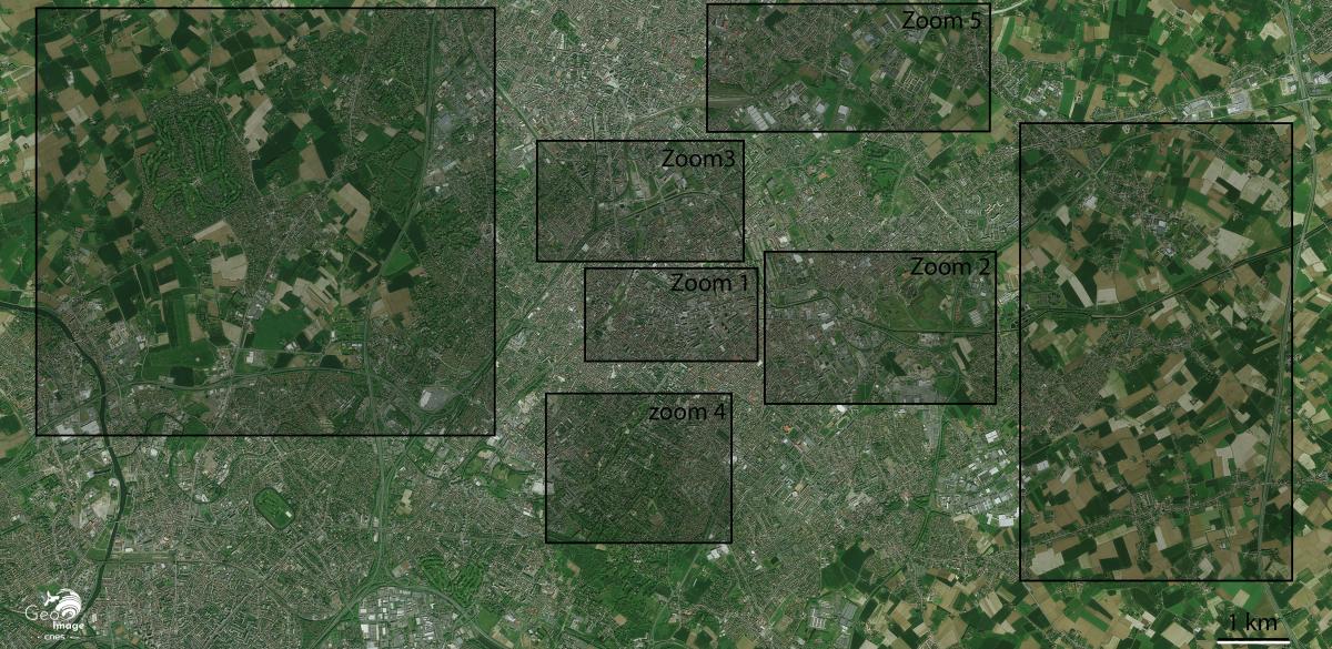 Image satellite de Roubaix Image satellite de Roubaix