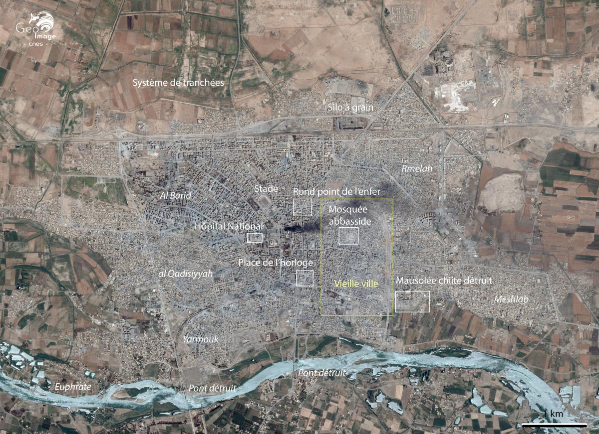 Image de Raqqa, ville au centre de la Syrie Image de Raqqa, ville au centre de la Syrie