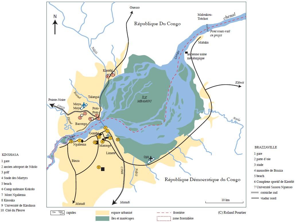 Croquis de Kinshasa/Brazzaville Croquis de Kinshasa/Brazzaville