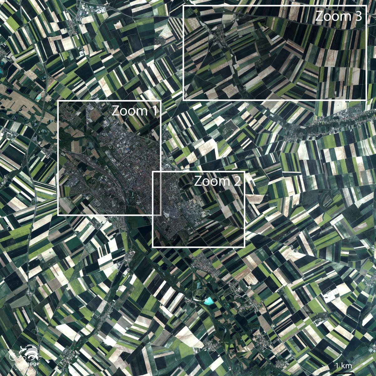 Image satellite de Châlons-en-Champagne