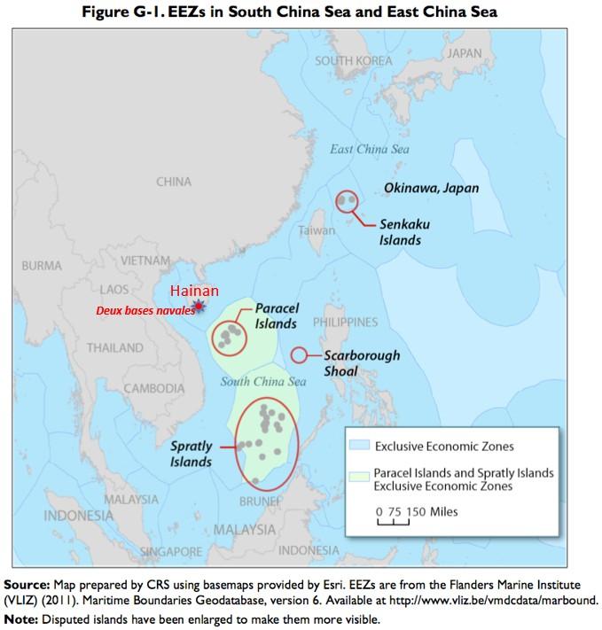 Carte de localisation de l’ile d’Hainan Carte de localisation de l’ile d’Hainan