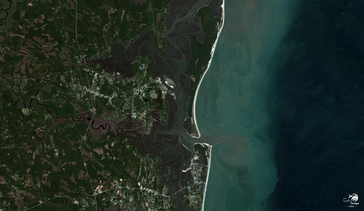 Image satellite de la ville Jacksonville