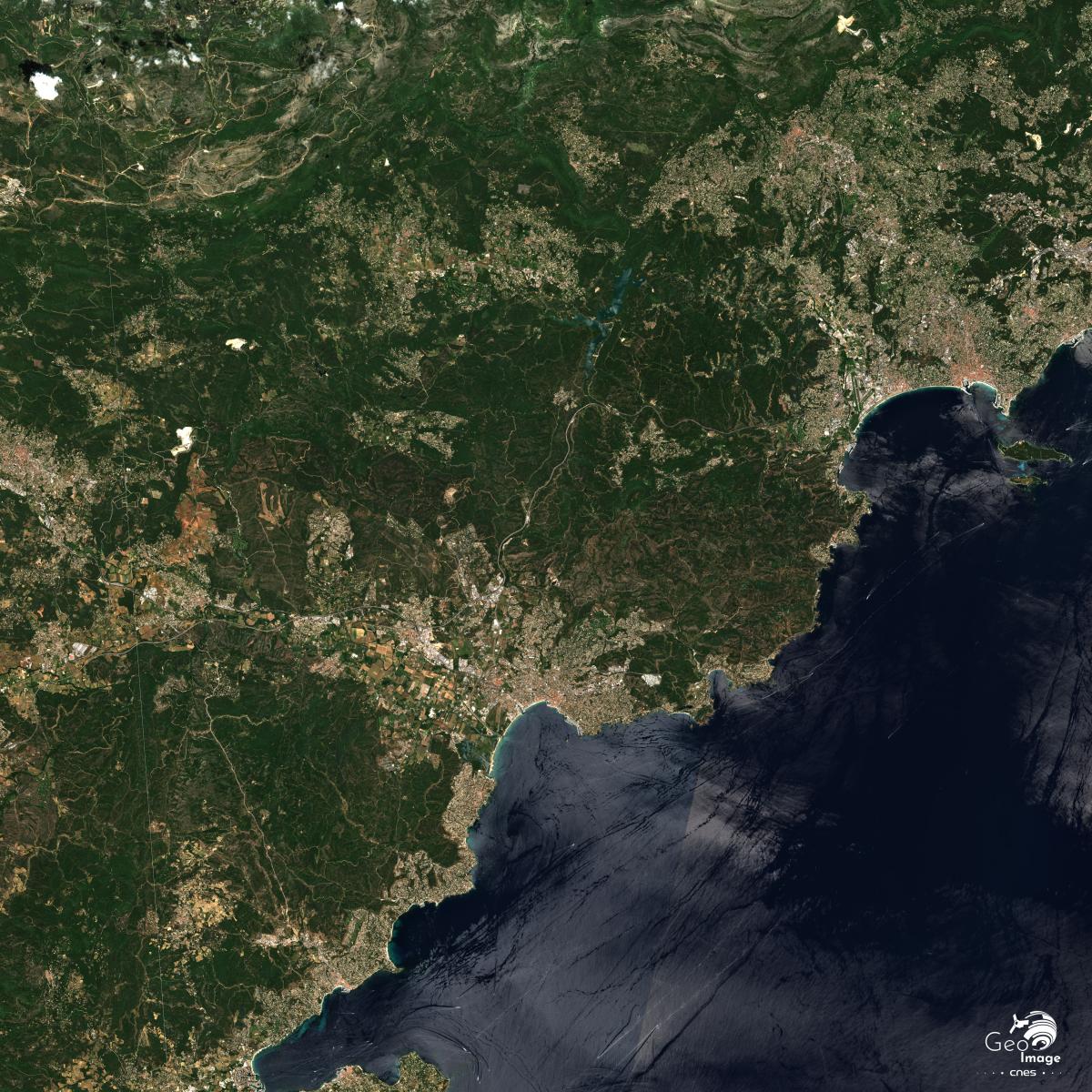 Image satellite de la ville Frejus Image satellite de la ville Frejus