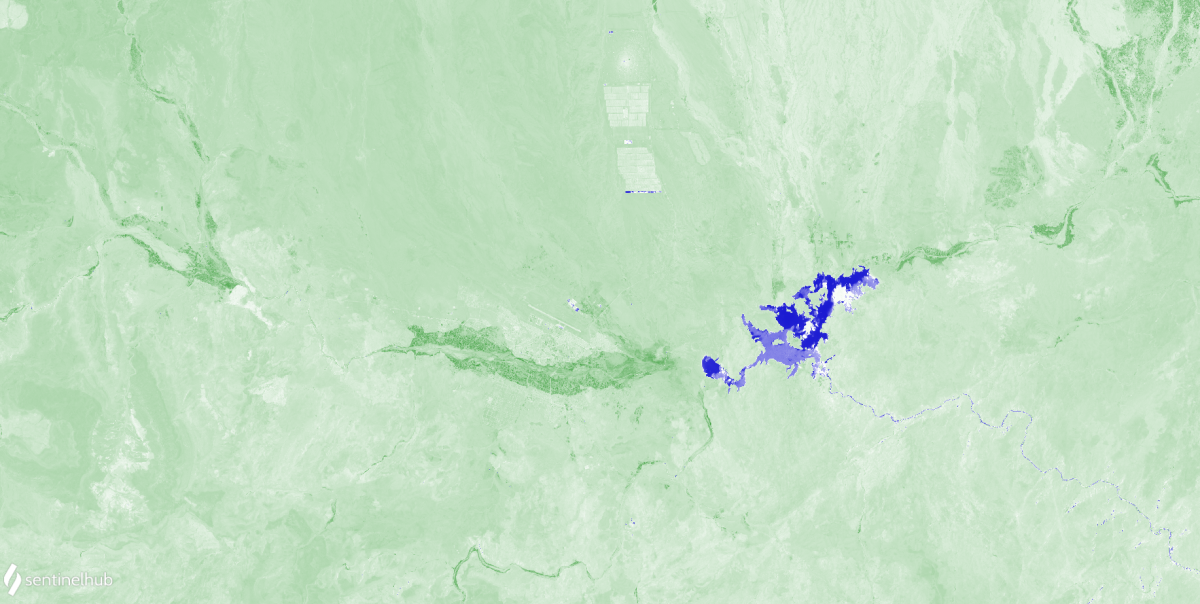 image satellite de NDWI image satellite de NDWI