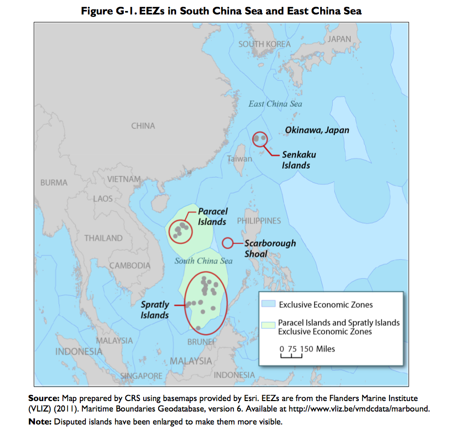 Carte des archipels des Paracels Carte des archipels des Paracels