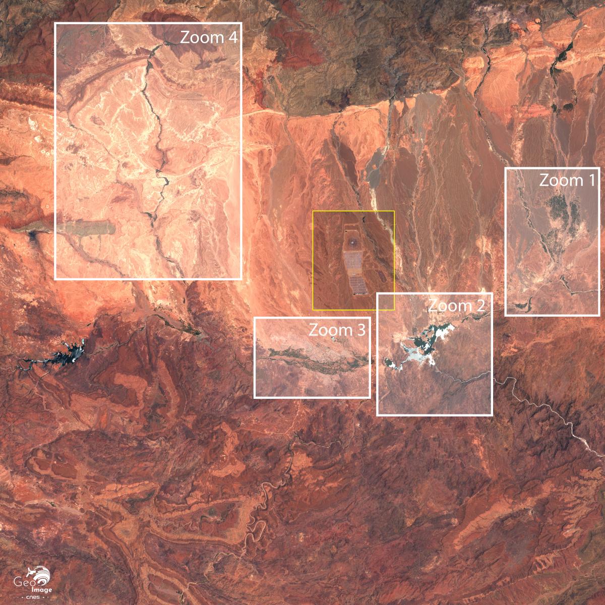 image satellite de Ouarzazate image satellite de Ouarzazate