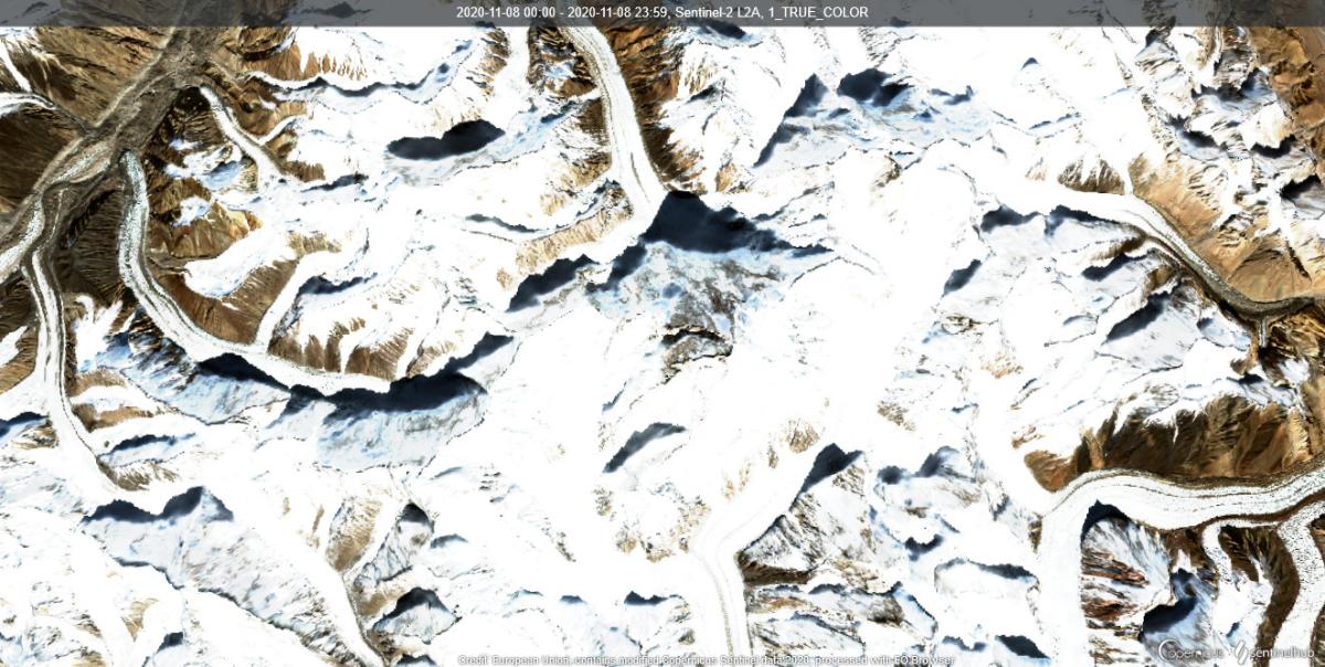 Vue 3D du mont K2 Vue 3D du mont K2