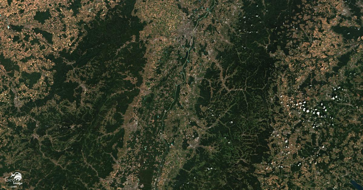 image satellite de rhénane image satellite de rhénane