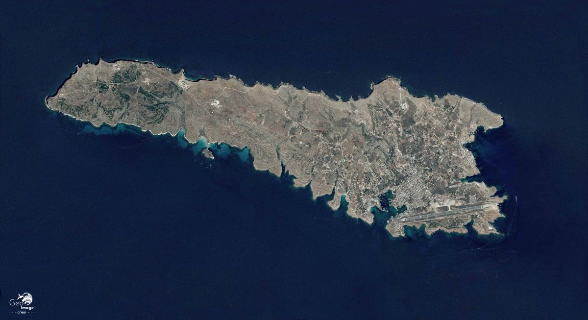 Image satellite de Lampedusa