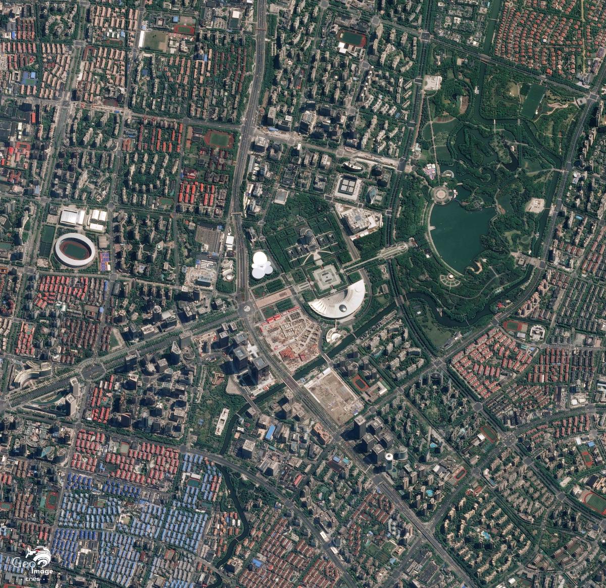 Image satellite de Shanghai Image satellite de Shanghai