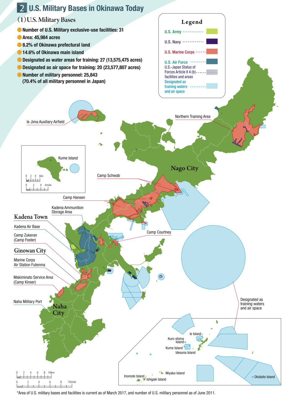 Carte d'Okinawa Carte d'Okinawa