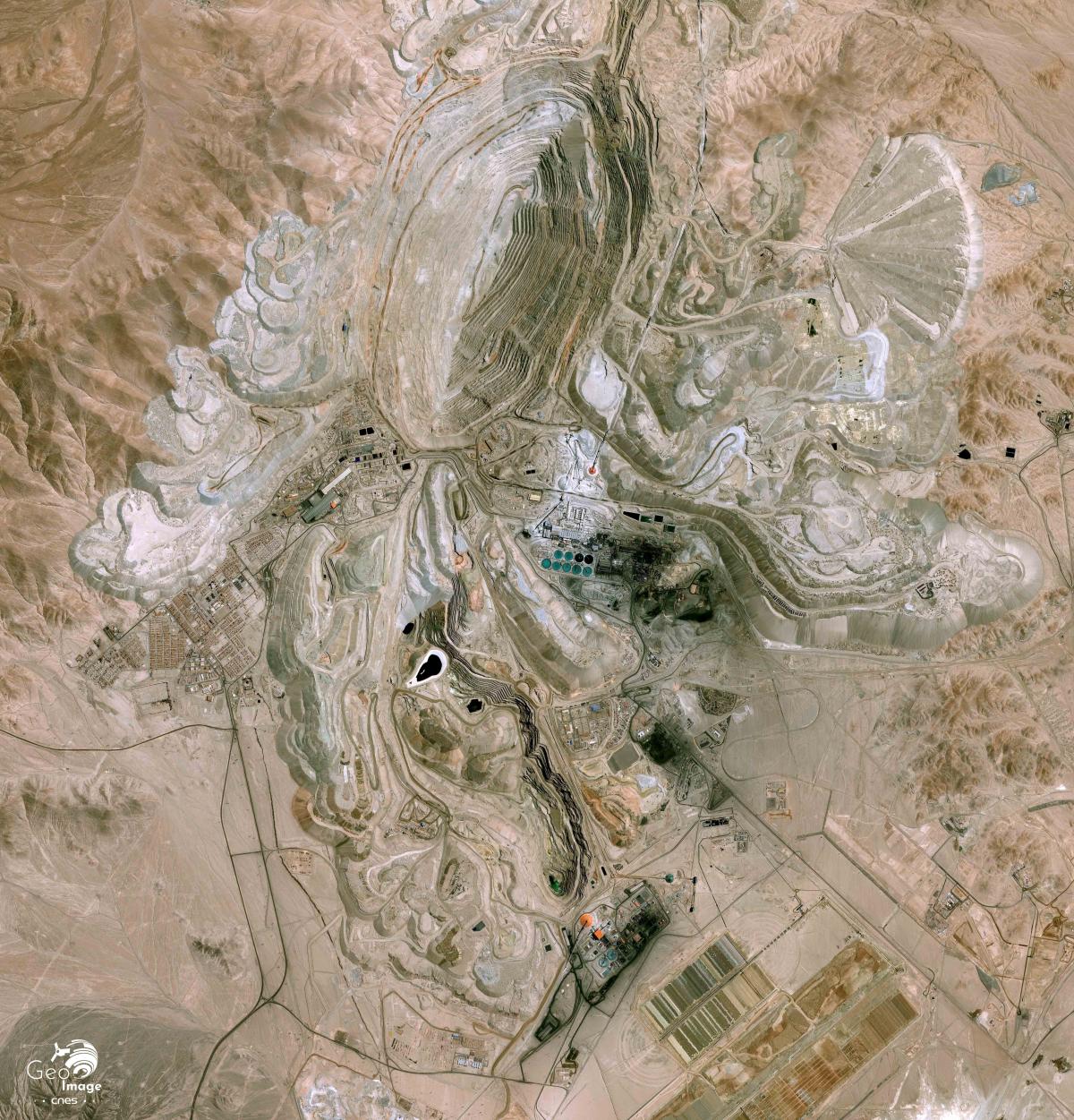 Image satellite de Chuquicamata Image satellite de Chuquicamata