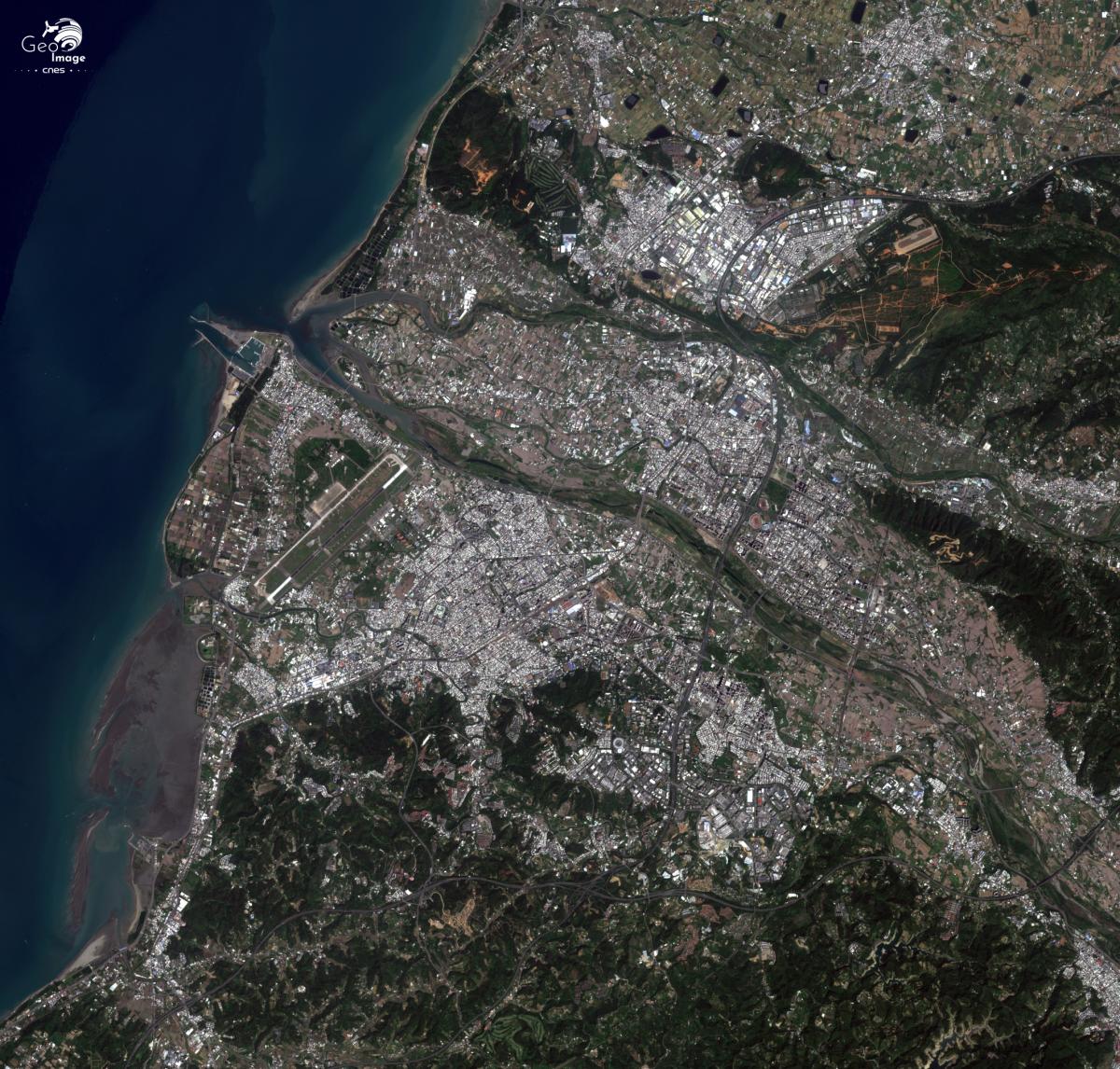 Image satellite de Taïwan Image satellite de Taïwan