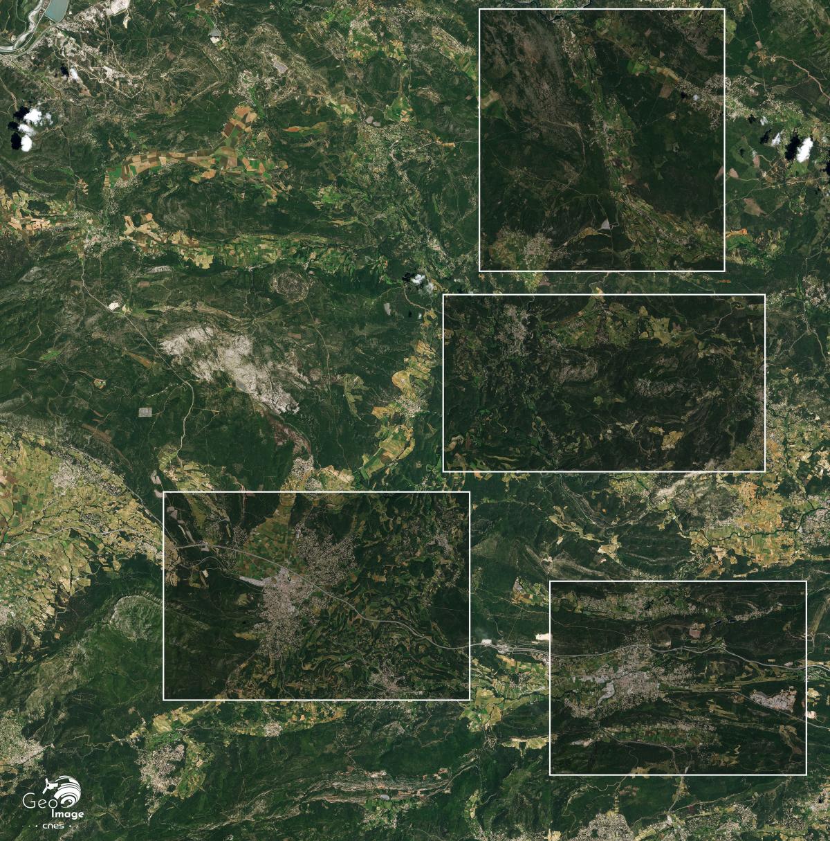 Image satellite de Saint-Maximin Image satellite de Saint-Maximin