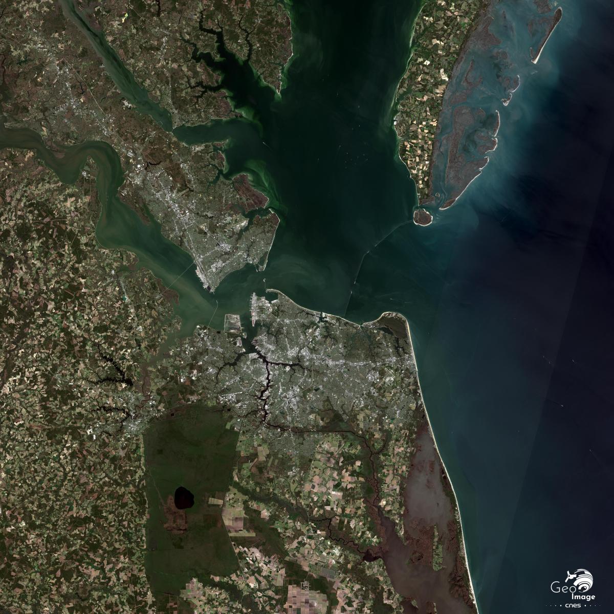 Image satellite de Norfolk