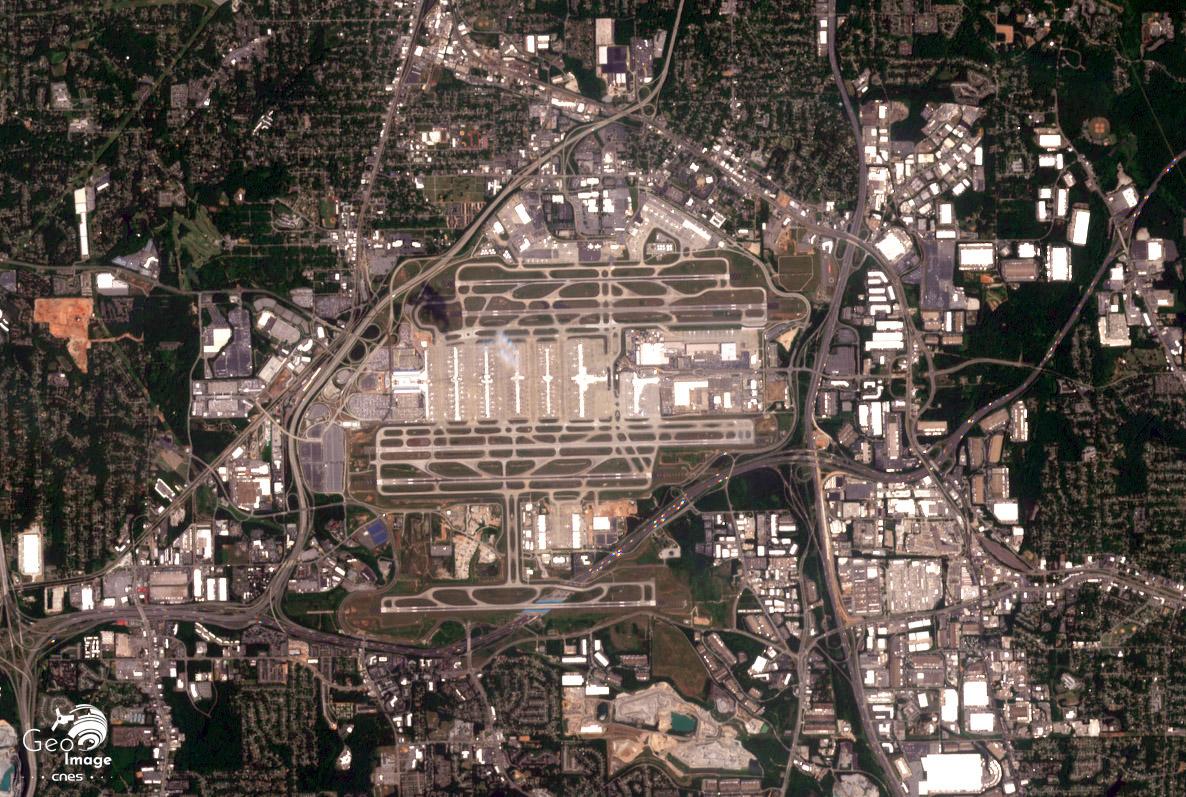 Image satellite de la ville Atlanta Image satellite de la ville Atlanta