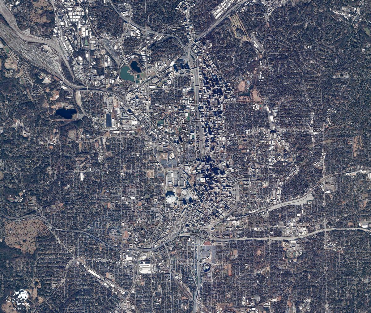 Image satellite de la ville Atlanta Image satellite de la ville Atlanta