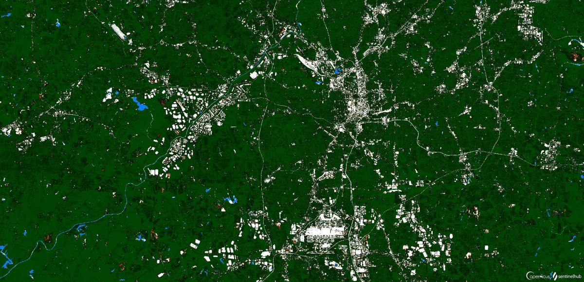 Image satellite de la ville Atlanta Image satellite de la ville Atlanta