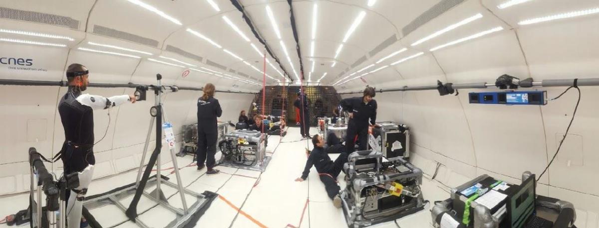 Expérience (Novespace) dans un Airbus Zéro-G  Expérience (Novespace) dans un Airbus Zéro-G