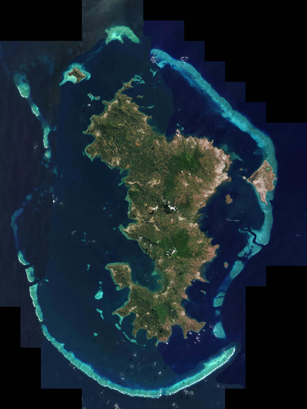Image satellite de Mayotte Image satellite de Mayotte