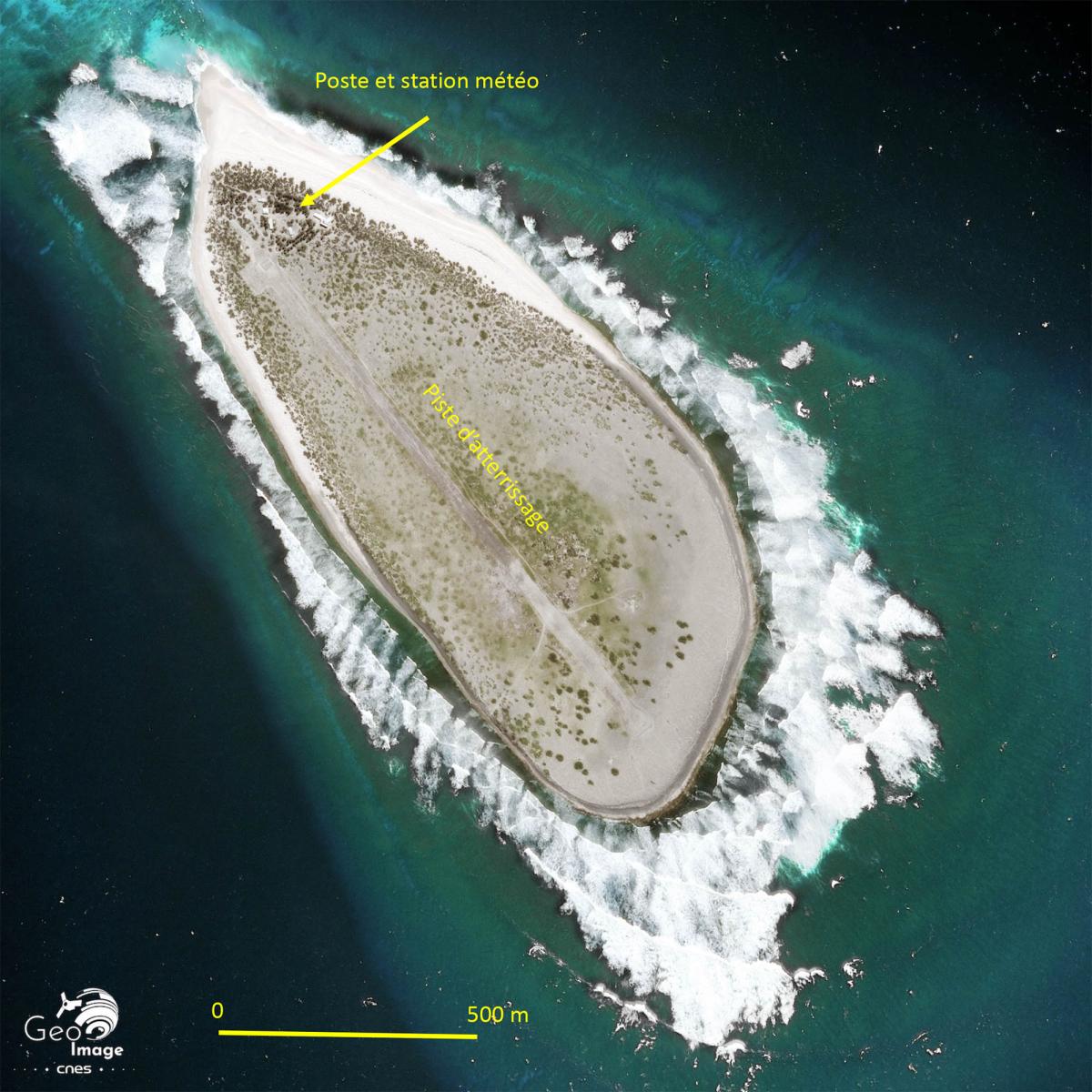 image satellite de l'ile Tromelin image satellite de l'ile Tromelin