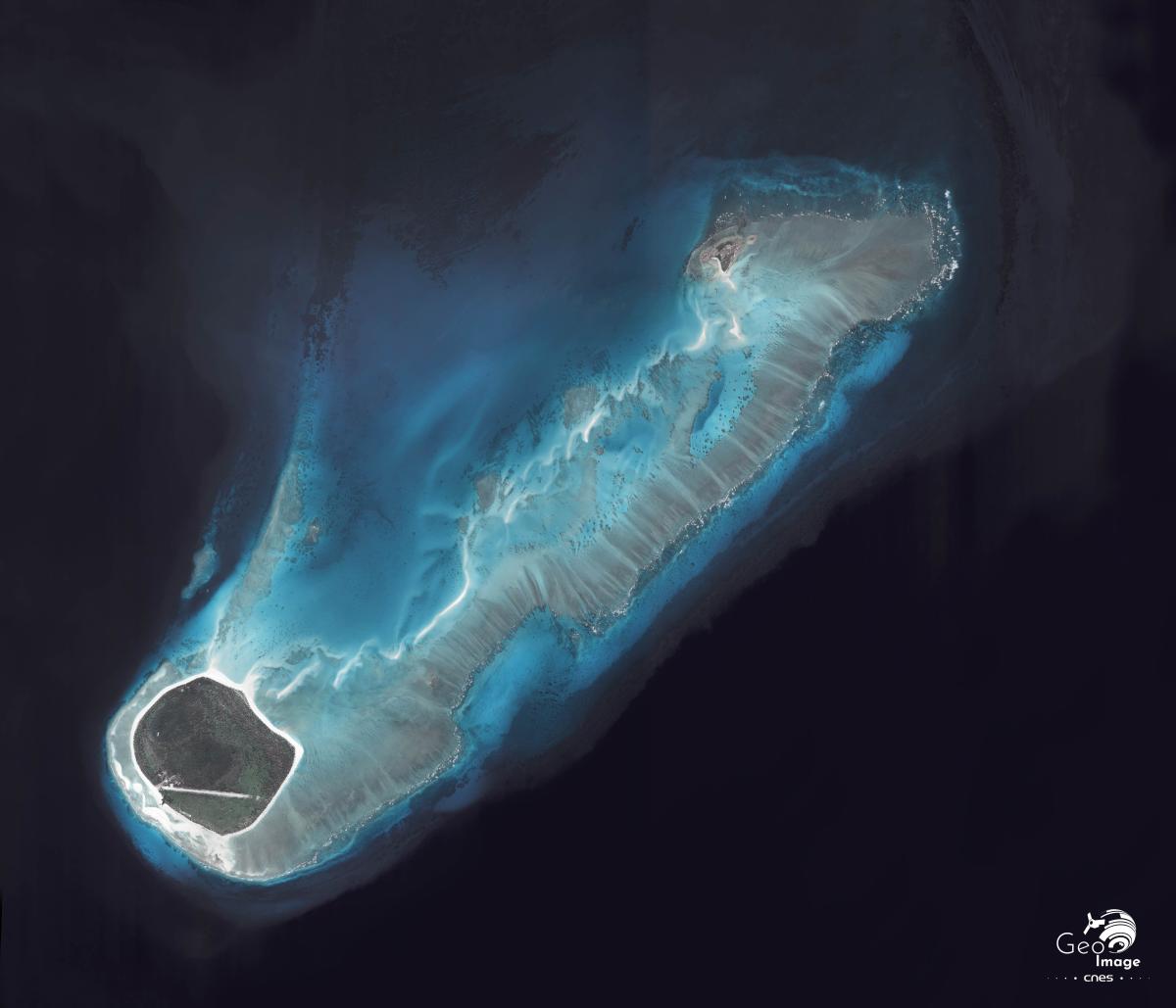 Image satellite des Îles Glorieuse Image satellite des Îles Glorieuse