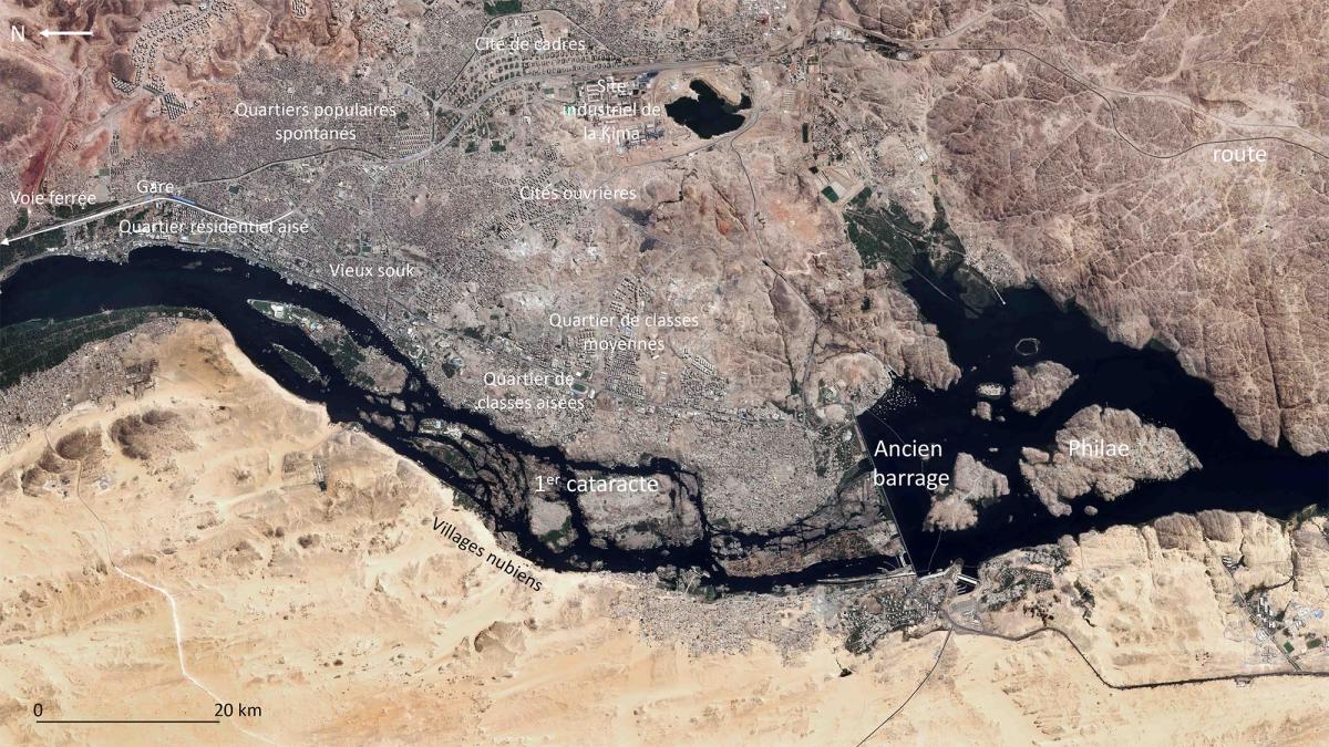 Image satellite de Assouan Image satellite de Assouan