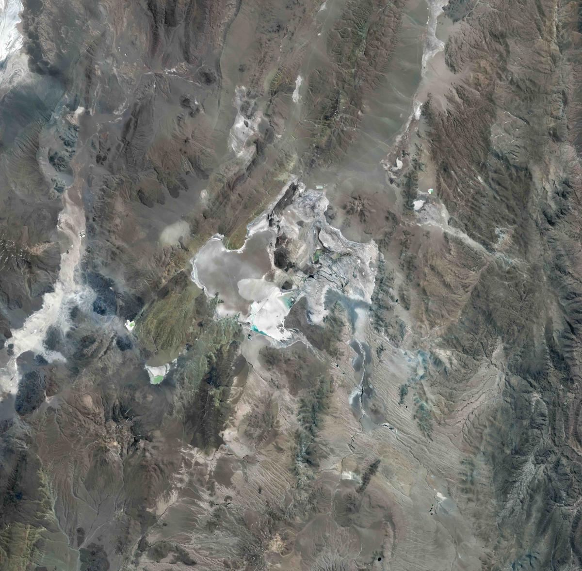 Image satellite de la Cordillères des Andes