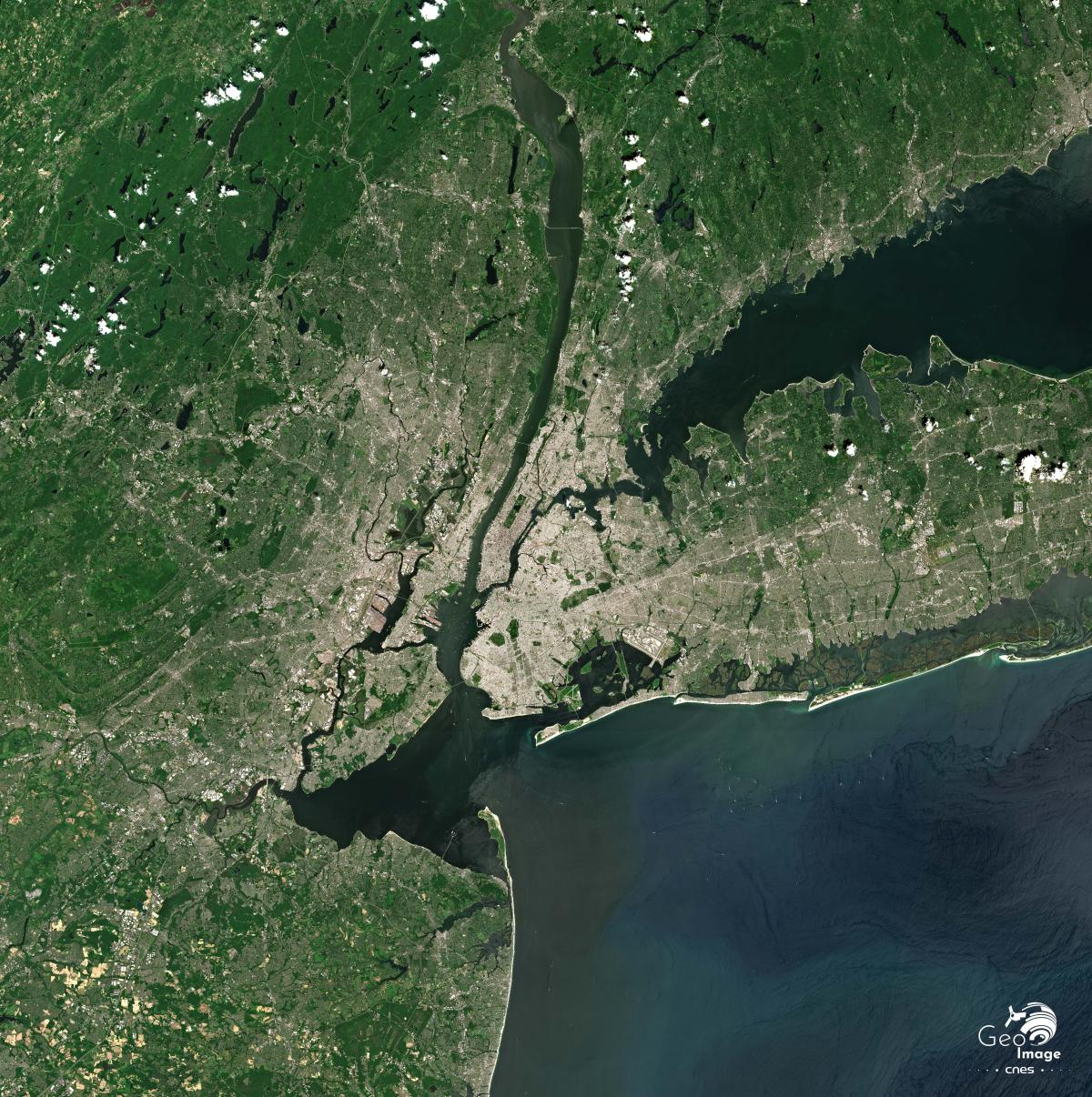 Image satellite de New-York Image satellite de New-York