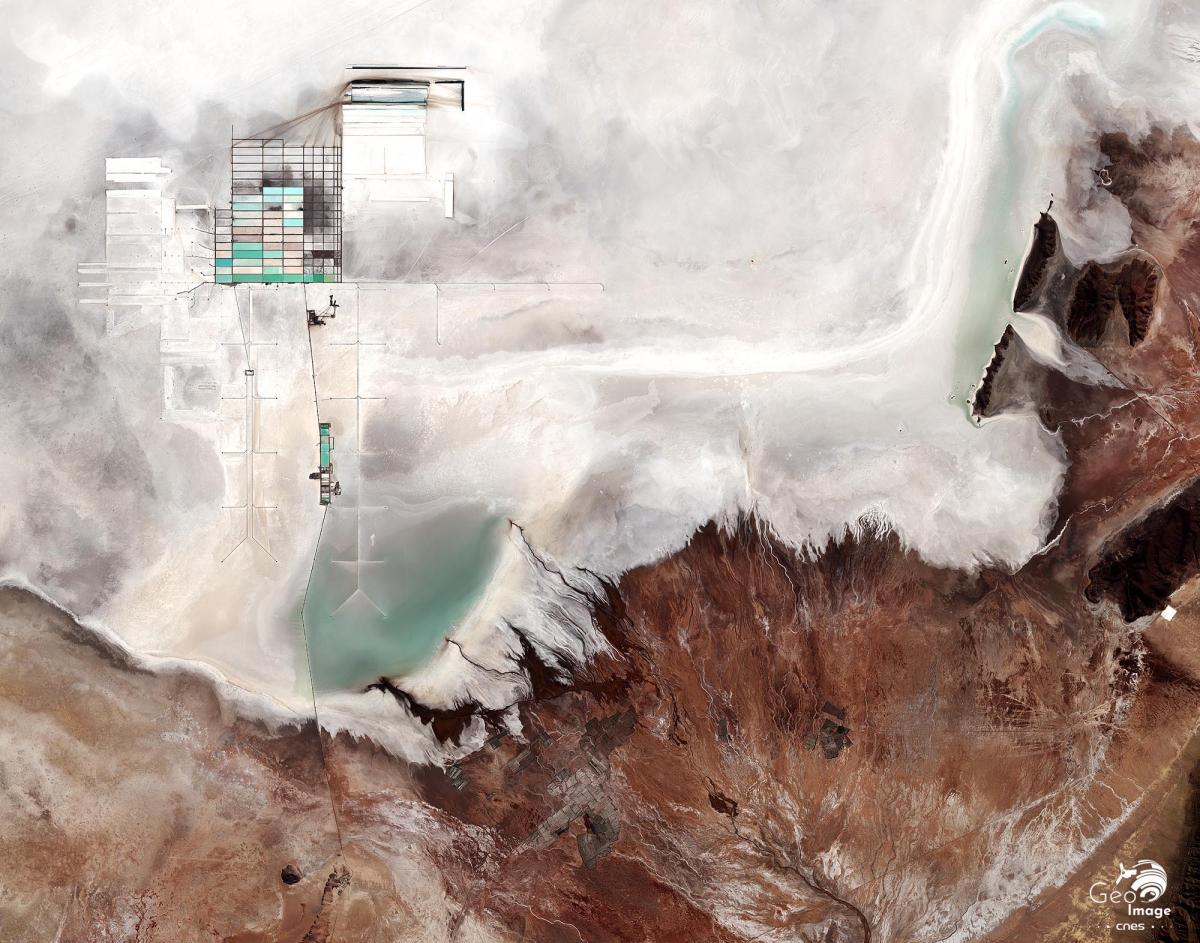 Image satellite de Salar Duyuni Image satellite de Salar Duyuni