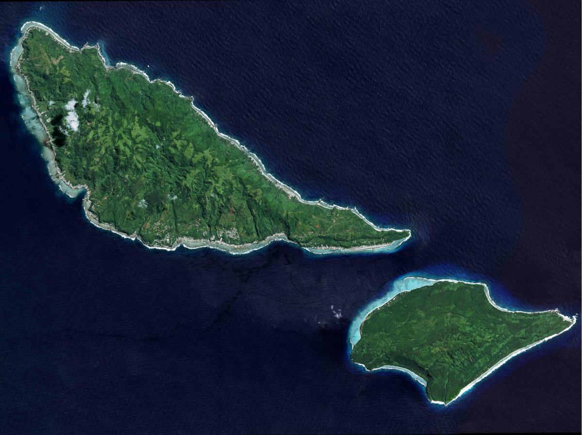 Image satellite des îles de Wallis et Futuna Image satellite des îles de Wallis et Futuna