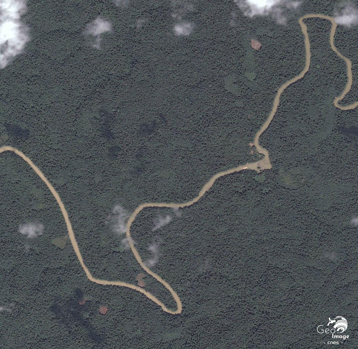 Image satellite de Maripasoula Image satellite de Maripasoula