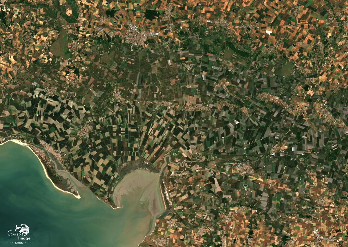 Image satellite de Aiguillon Image satellite de Aiguillon