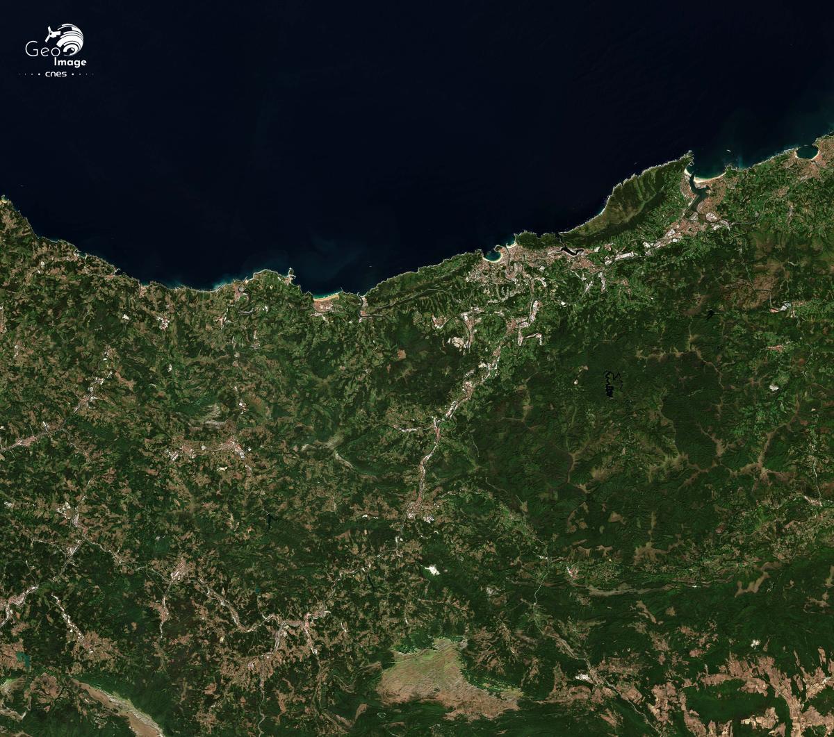 Image satellite de San Bastian Image satellite de San Bastian