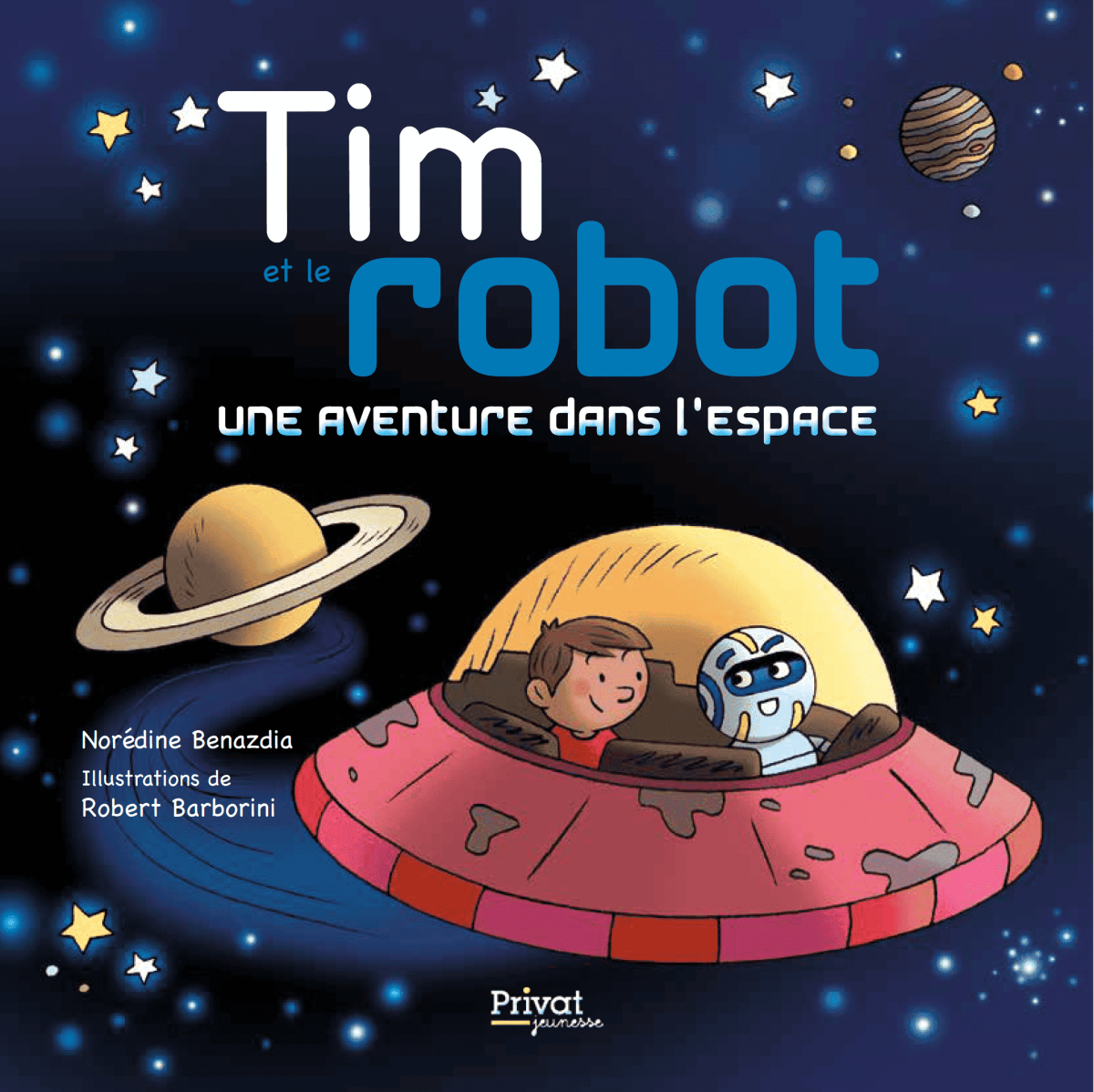 Couverture du livre Tim et le robot, «cherche-trouve» spatial