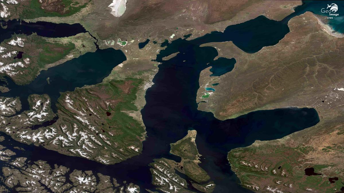 Image satellite du Sud de l'Amérique Image satellite du Sud de l'Amérique